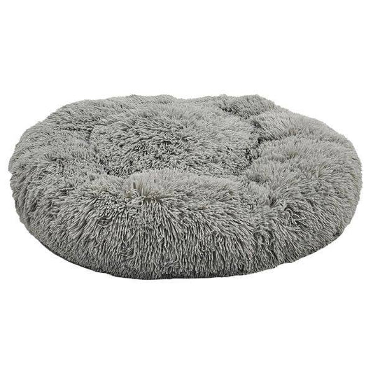 HugglePets Anti-Anxiety Donut Dog Bed - Grey