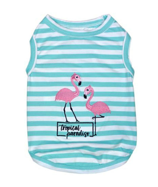 Flamingos Dog T-Shirt